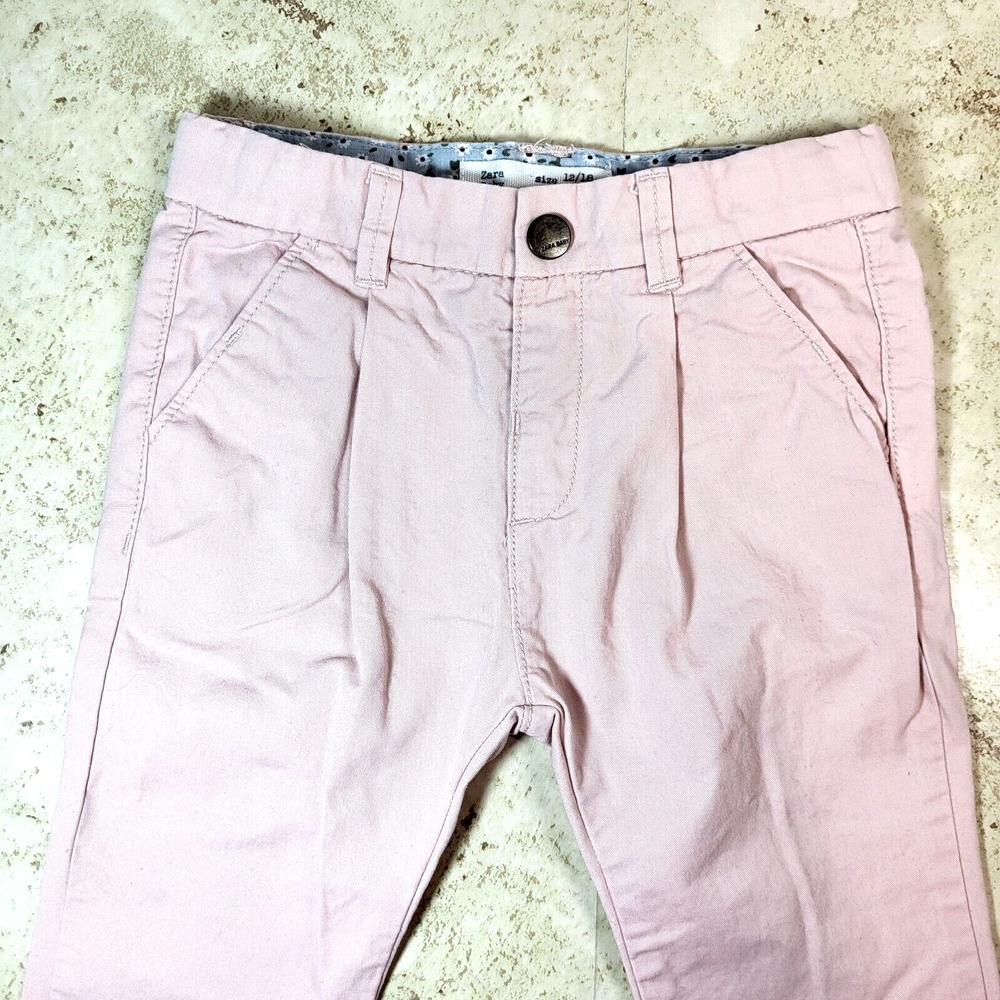 Zara Baby Collection Bunny Long Sleeve TShirt Dusty Pink Pleated Pant Set 12-18M - Picture 9 of 16